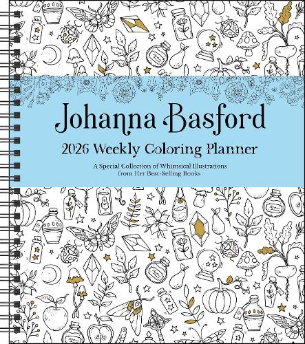 Johanna Basford 12-Month 2026 Weekly Coloring Calendar