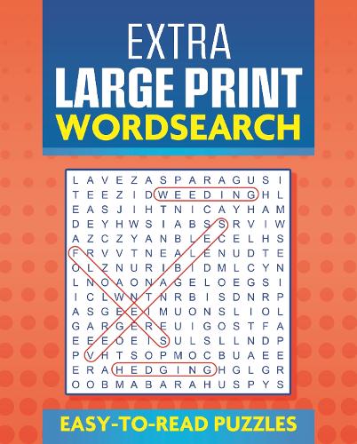 Extra Large Print Wordsearch