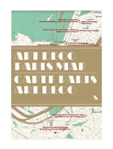 Art Deco Paris Map / Carte Paris Art Déco