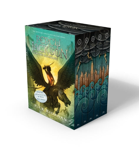 Percy Jackson and the Olympians 5 Book Paperback Boxed Set (w/poster