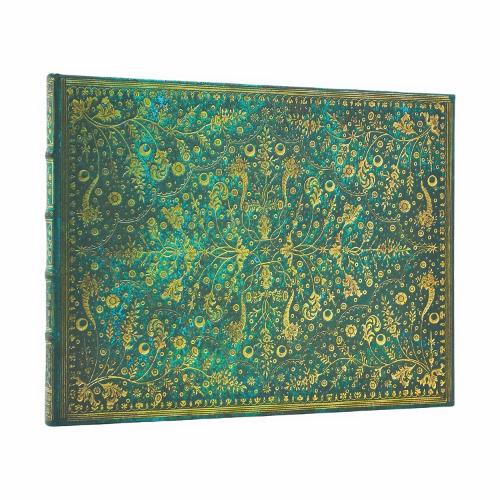Emerald Flower (Nature’s Grace) Guest Book Unlined Hardcover Journal