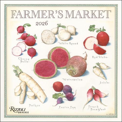 Farmer's Market 2026 Wall Calendar
