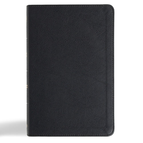 CSB Thinline Bible, Anglicised Edition, Black Leathertouch