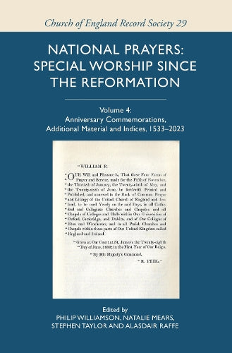 National Prayers: Special Worship since the Reformation