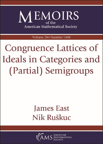 Congruence Lattices of Ideals in Categories and (Partial) Semigroups