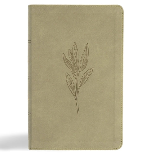 KJV Single-Column Personal Size Bible, Sage Suedesoft Leathertouch