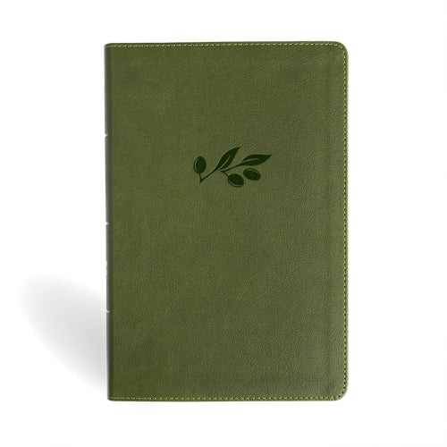 NASB Giant Print Reference Bible, Olive Leathertouch, Indexed