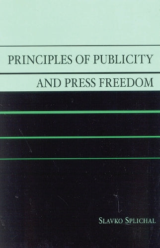 Principles of Publicity and Press Freedom