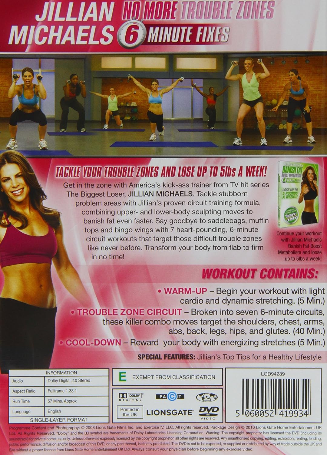 Jillian Michaels: No More Trouble Zones