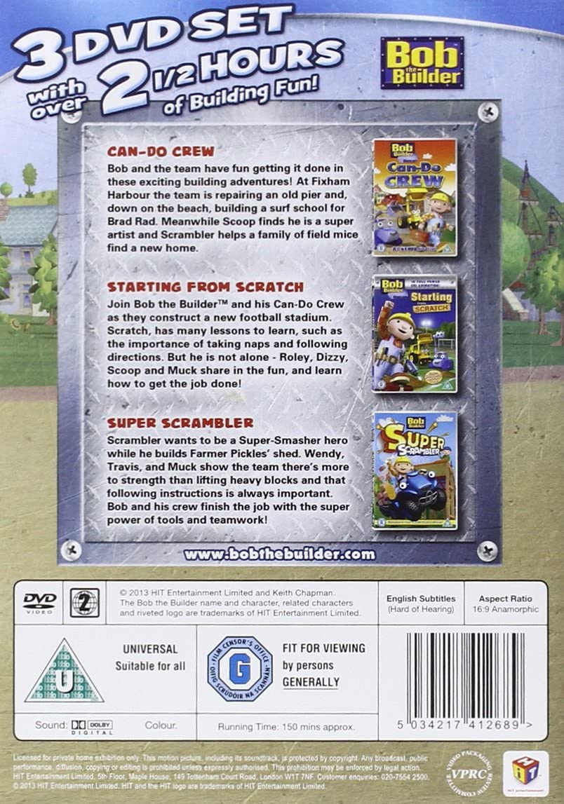 Bob the Builder: Can-Do Pack (triple pack - Can Do Crew, Starting from Scratch, Super Scrambler)