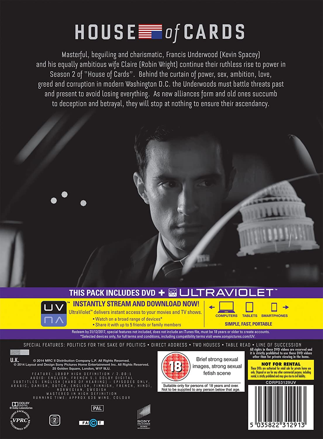 House Of Cards: The Complete Second Season