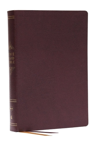 Peace of God Bible: Discover and Experience God's Shalom Throughout the Bible (NKJV, Burgundy Bonded Leather, Red Letter, Comfort Print