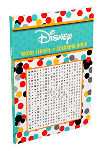 Disney Word Search and Coloring Book