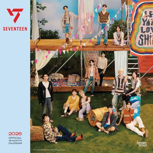 Seventeen Official 2026 12 X 24 Inch (Hanging) Monthly Square Wall Calendar Plastic-Free
