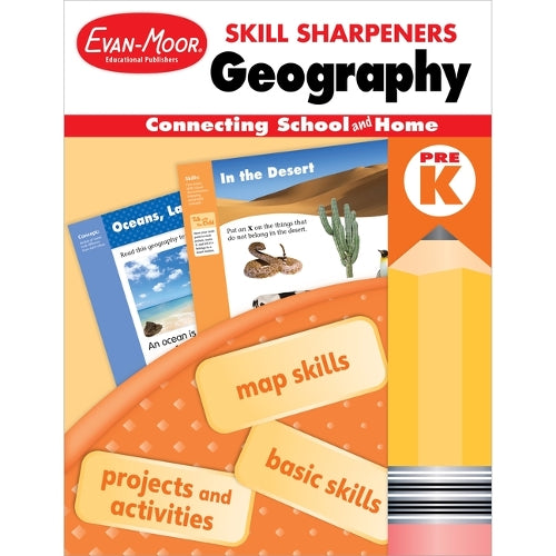 Skill Sharpeners: Geography, Prek Workbook