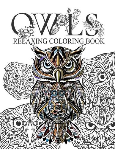 Owls Relaxing coloring book