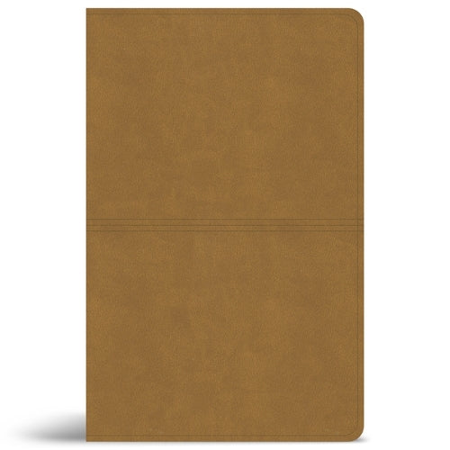 CSB Thinline Reference Bible, Digital Study Edition, Camel Suedesoft Leathertouch