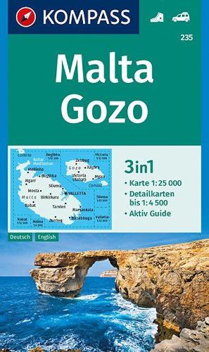 Hiking Map 235 Malta, Gozo 1:25,000
