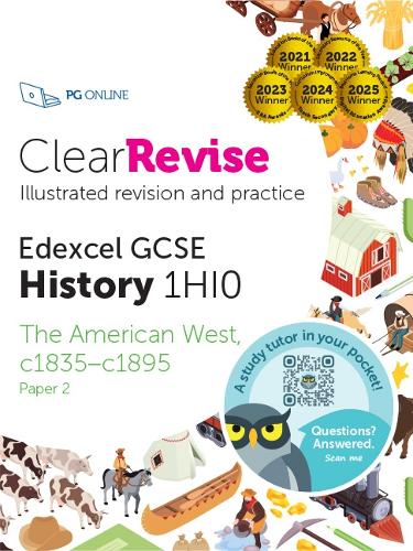 ClearRevise Edexcel GCSE 1HI0 American West c1835-c1895 Paper 2