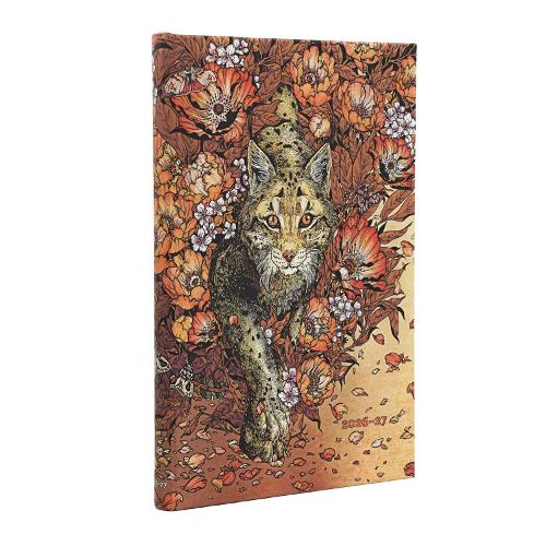 2027 Lynx Rising (Erica Williams Art) Maxi 18-Month Hardcover Dayplanner (Elastic Band Closure) Vertical