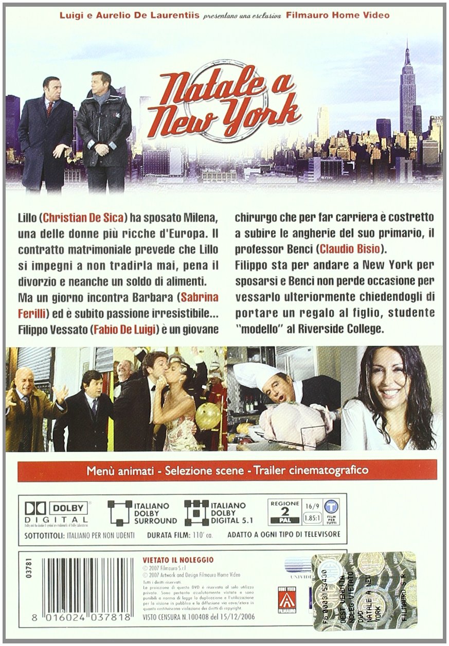 natale a new york Italian Import