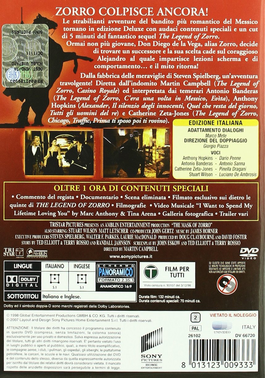 La Maschera Di Zorro (Deluxe Edt.)