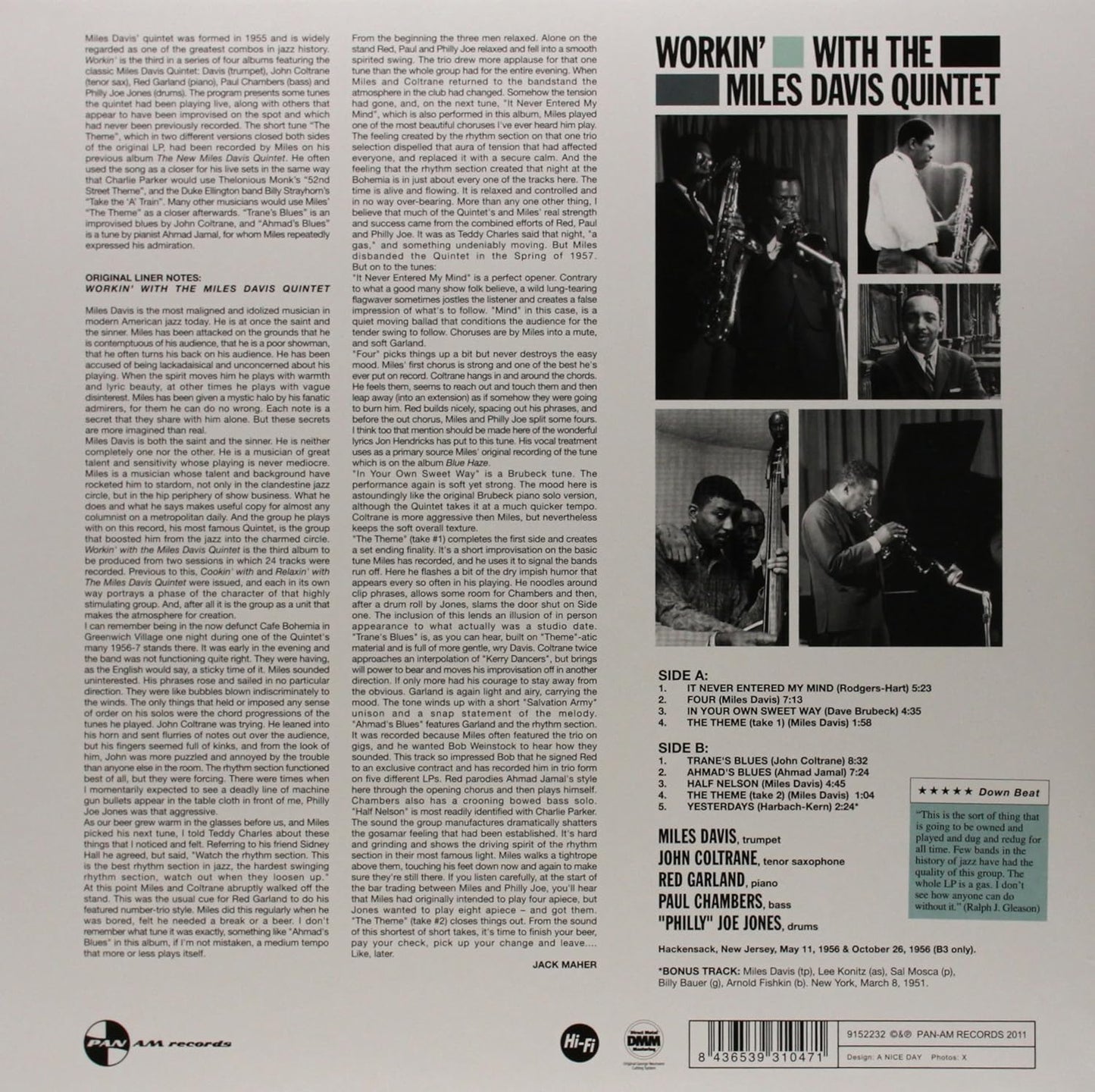 Workin' With the Miles Davis Quintet