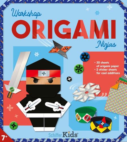 Ninjas Origami Workshop with 30 Sheets of Paper, Instructions, and Stickers
