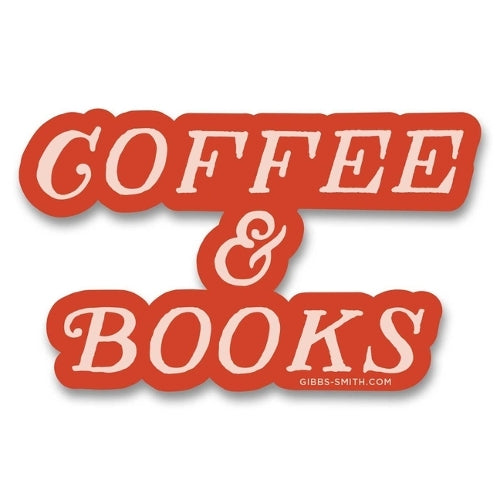 Coffee & Books Sticker (Pack of 6)