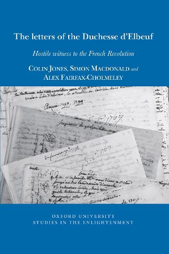 The Letters of The Duchesse d'Elbeuf