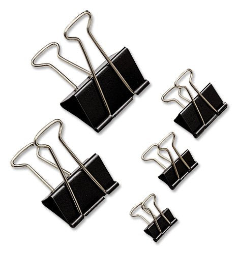 Essentials whitecroft Foldback clips 50mm Black Ref 23761