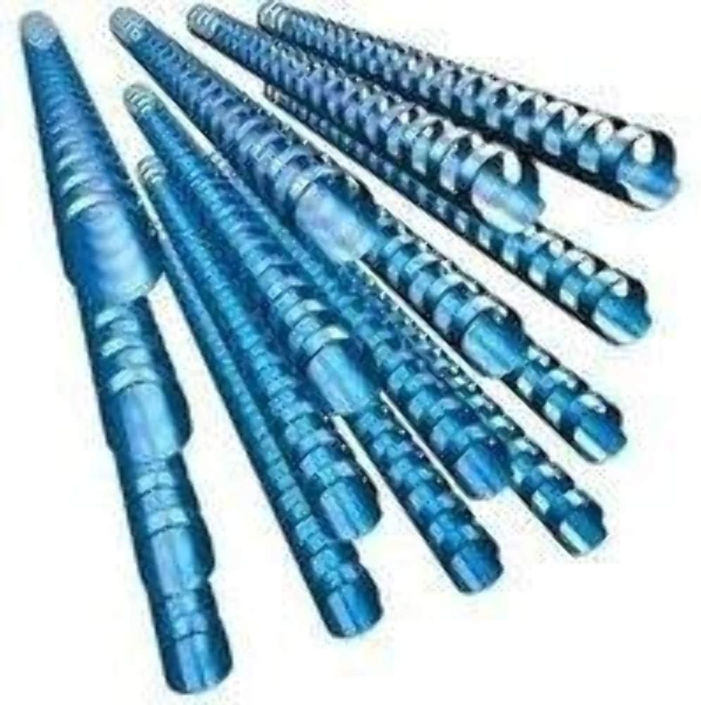 GBC 4028235 - Canutillo plástico DIN A4 21 anillas 10 mm (caja 100) color azul
