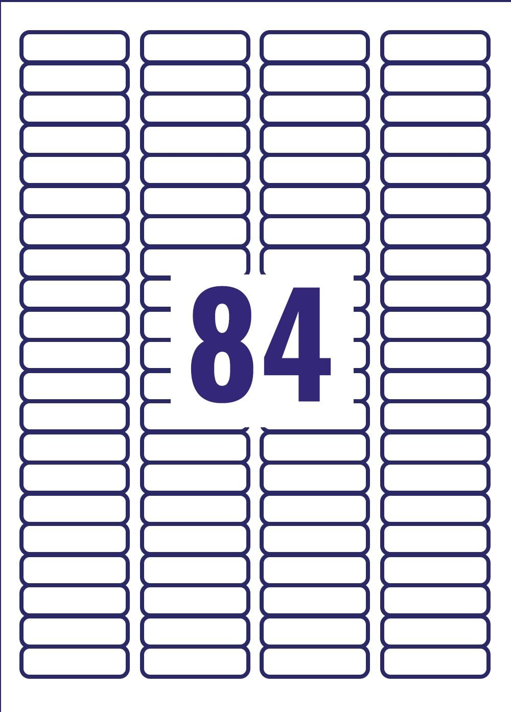 Avery Self Adhesive Mini Organising Labels, All Printers, 84 Labels Per A4 Sheet, 2100 Labels, QuickPEEL (L7656