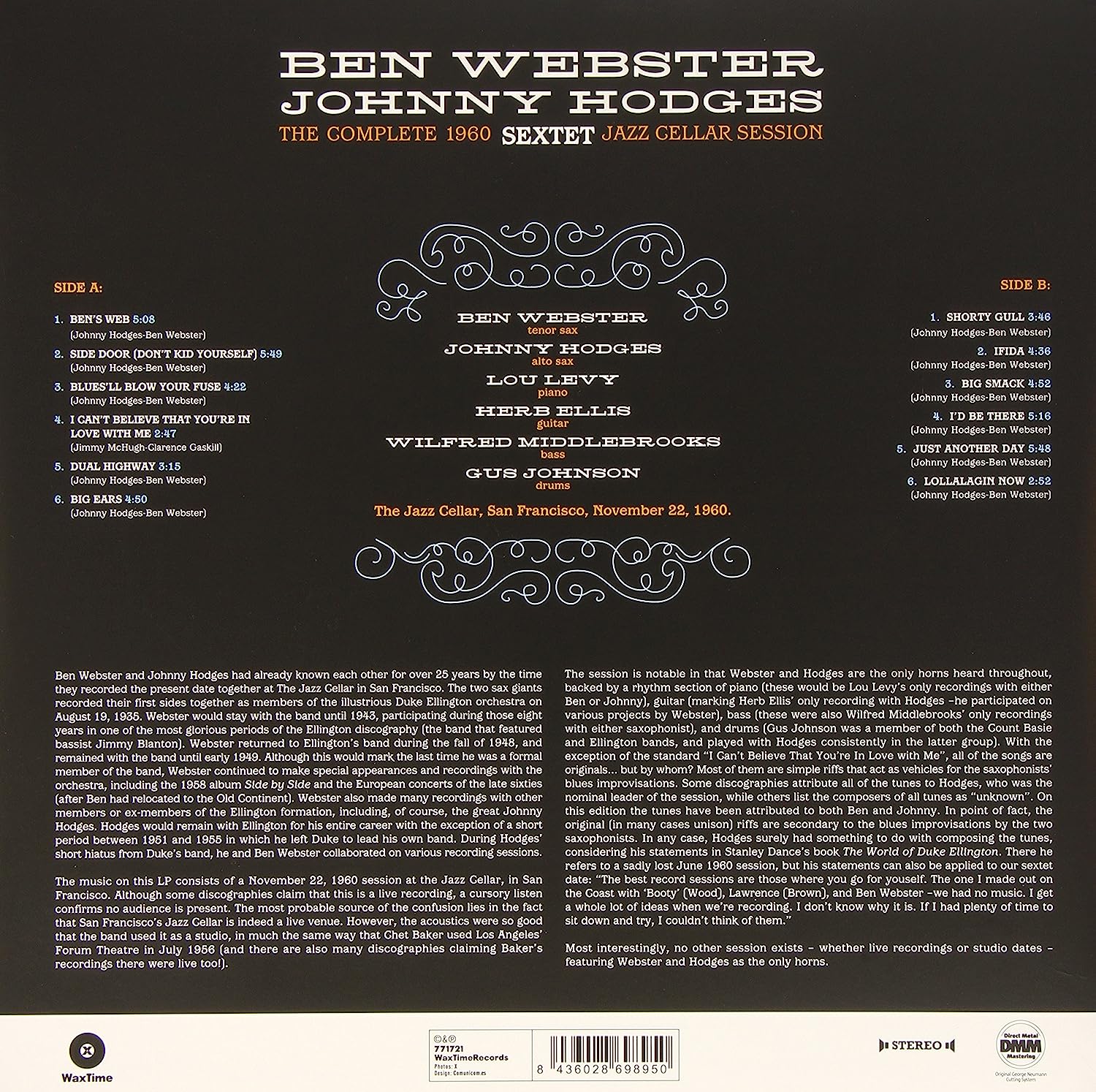 The Complete 1960 Jazz Cellar Session