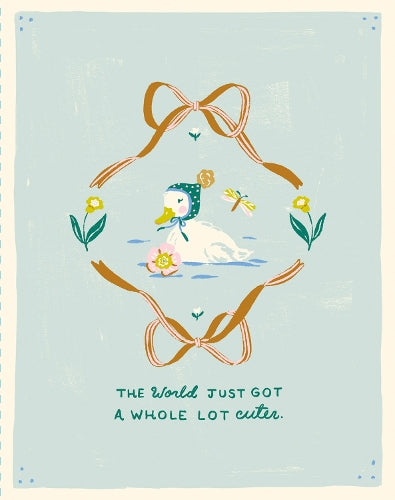 Love Muchly Greeting Cards: Baby - The world just got a whole lot cuter (Pack of 6)