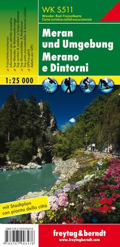 WK S511 Meran and the surrounding area, Walking map 1:25.000