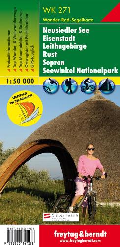 Lake Neusiedler, Walking-, Bike- and Leisure map 1:50.000
