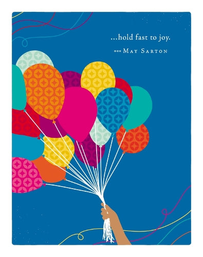 Positively Green Greeting Cards: Birthday - "Hold fast to joy" - May Sarton (Pack of 6)