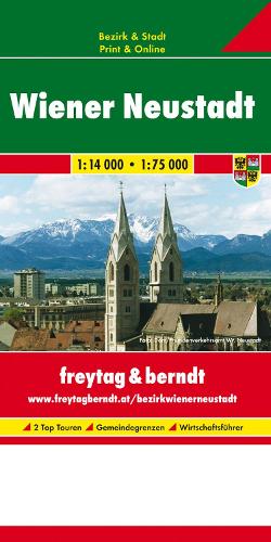 Vienna New Town, City Plan 1:14.000 - 1:75.000, city + Bezir