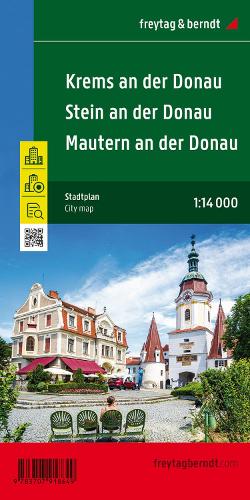 Krems on the Danube with Stein and Mautern, City Plan 1:14.0