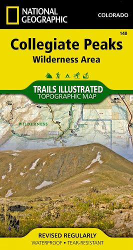 Collegiate Peaks Wilderness Area Map