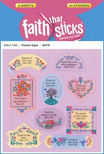 Psalms Signs - Faith That Sticks Stickers