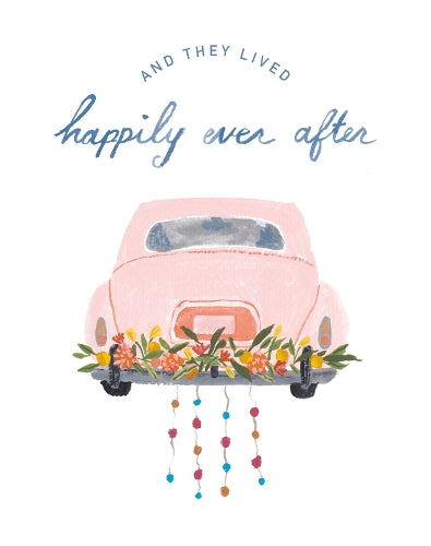 Love Muchly Greeting Cards: Wedding - And then they lived happily ever (Pack of 6)