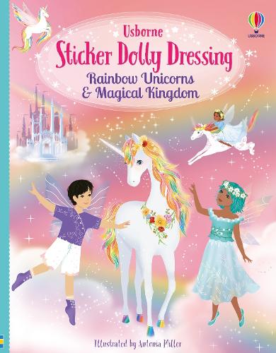 Sticker Dolly Dressing Rainbow Unicorns and Magical Kingdom
