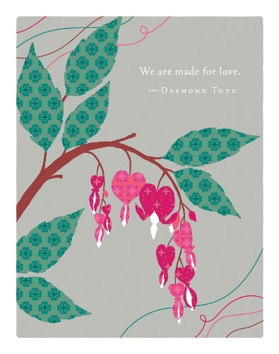 Positively Green Greeting Cards: Love - "We are made for love" - Desmond Tutu (Pack of 6)