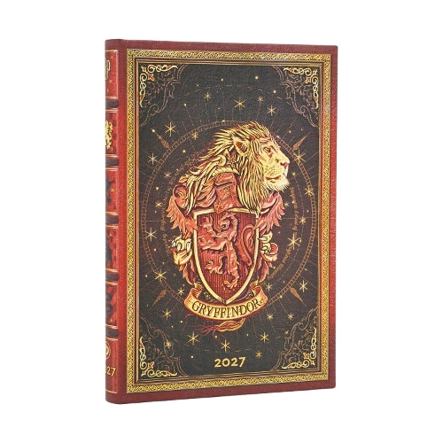 2027 Gryffindor Diary (Harry Potter Collection) Mini 12-Month Hardcover Dayplanner (Elastic Band Closure) Verso