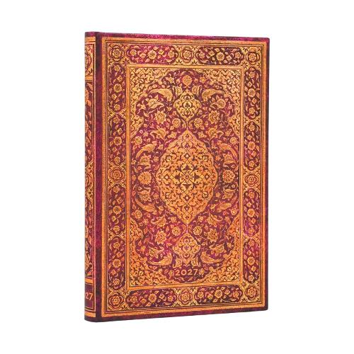 2027 The Orchard (Persian Poetry) Mini 12-Month Hardcover Dayplanner (Elastic Band Closure) Verso