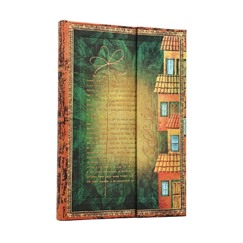Garcia Marquez, One Hundred Years of Solitude (Embellished Manuscripts Collection) Midi Unlined Hardcover Journal (Elastic Band Closure)