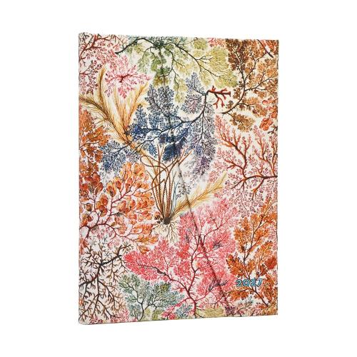 2027 Anemone (William Kilburn) Midi 12-Month Hardcover Dayplanner (Wrap Closure) Horizontal