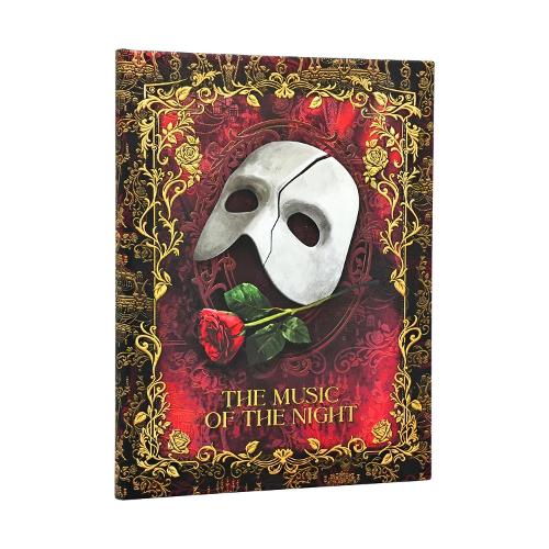 Masked Melody (Phantom of the Opera) Ultra Lined Hardcover Journal (Elastic Band Closure)